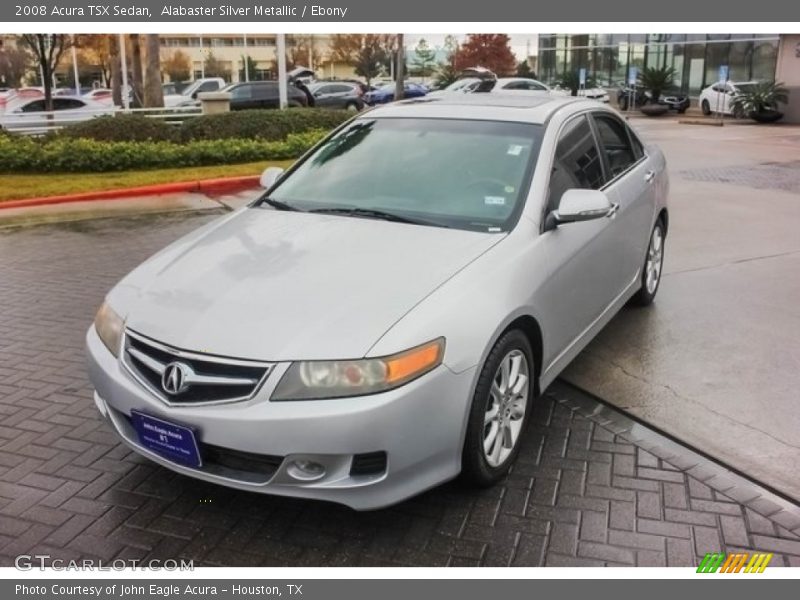 Alabaster Silver Metallic / Ebony 2008 Acura TSX Sedan