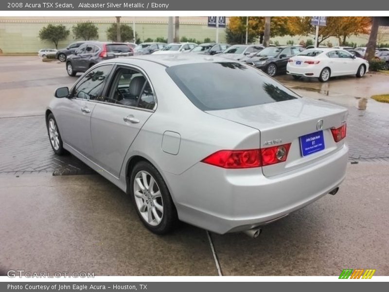 Alabaster Silver Metallic / Ebony 2008 Acura TSX Sedan
