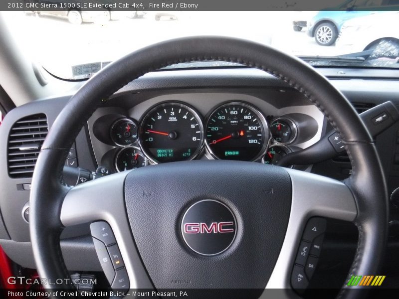 Fire Red / Ebony 2012 GMC Sierra 1500 SLE Extended Cab 4x4