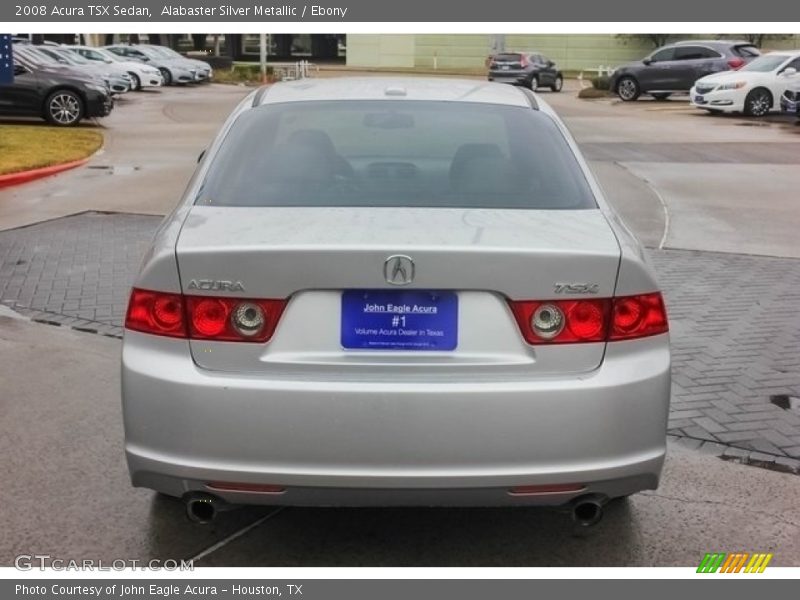Alabaster Silver Metallic / Ebony 2008 Acura TSX Sedan