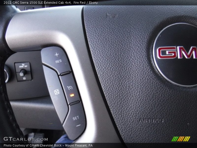 Fire Red / Ebony 2012 GMC Sierra 1500 SLE Extended Cab 4x4