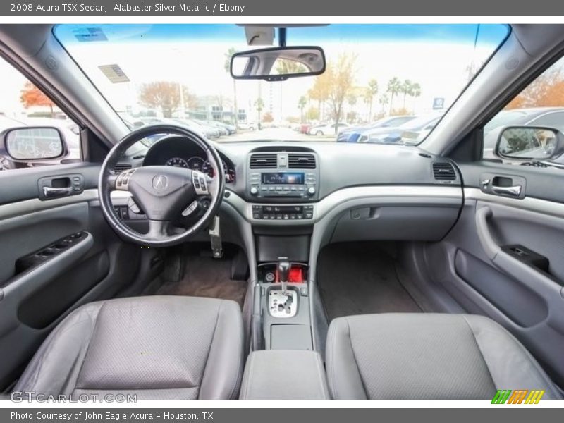 Alabaster Silver Metallic / Ebony 2008 Acura TSX Sedan