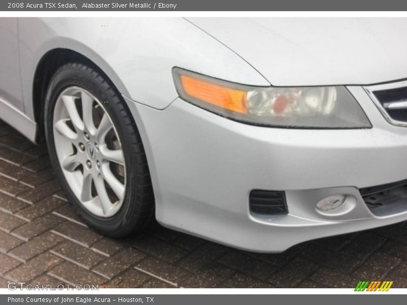 Alabaster Silver Metallic / Ebony 2008 Acura TSX Sedan