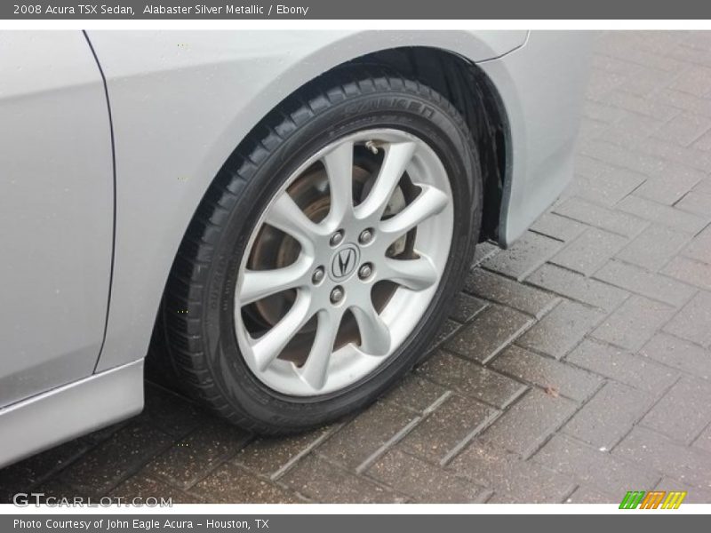 Alabaster Silver Metallic / Ebony 2008 Acura TSX Sedan