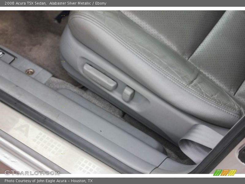 Alabaster Silver Metallic / Ebony 2008 Acura TSX Sedan