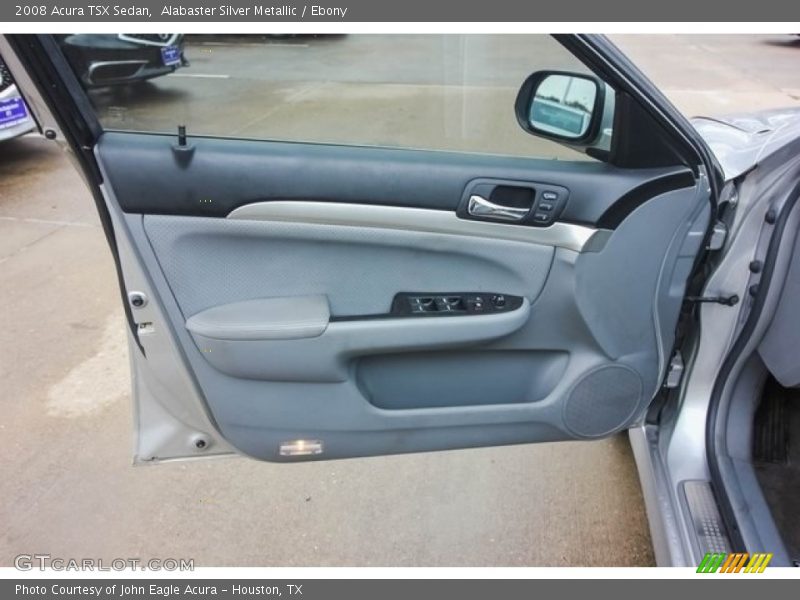 Alabaster Silver Metallic / Ebony 2008 Acura TSX Sedan