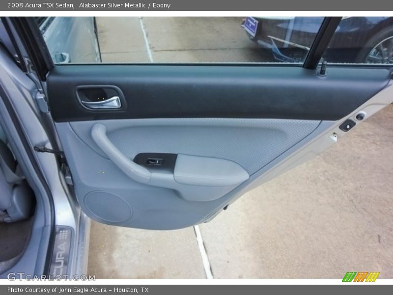 Alabaster Silver Metallic / Ebony 2008 Acura TSX Sedan