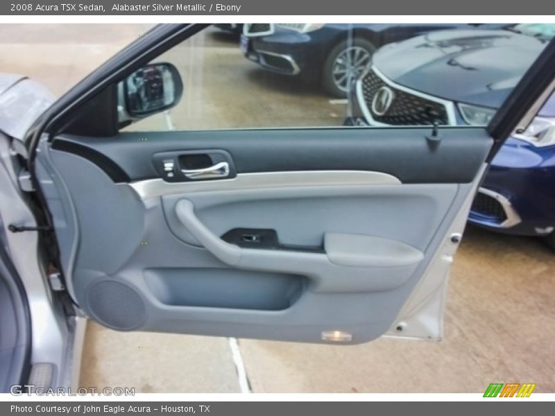 Alabaster Silver Metallic / Ebony 2008 Acura TSX Sedan