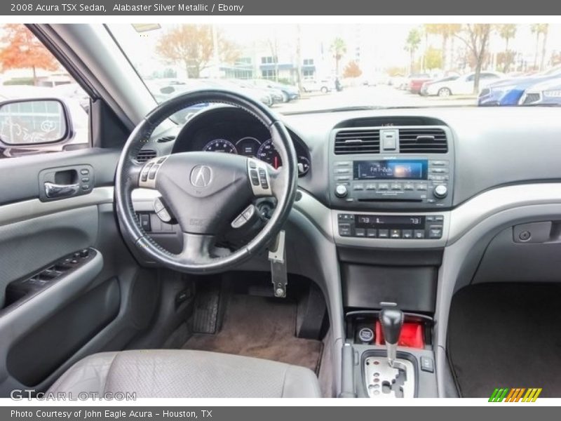Alabaster Silver Metallic / Ebony 2008 Acura TSX Sedan