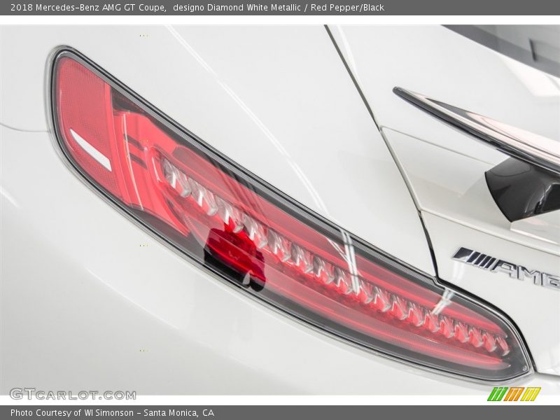 designo Diamond White Metallic / Red Pepper/Black 2018 Mercedes-Benz AMG GT Coupe
