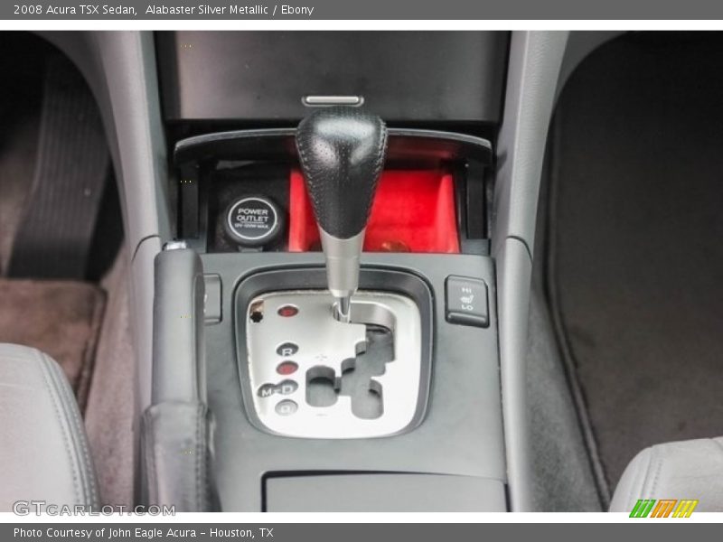 Alabaster Silver Metallic / Ebony 2008 Acura TSX Sedan