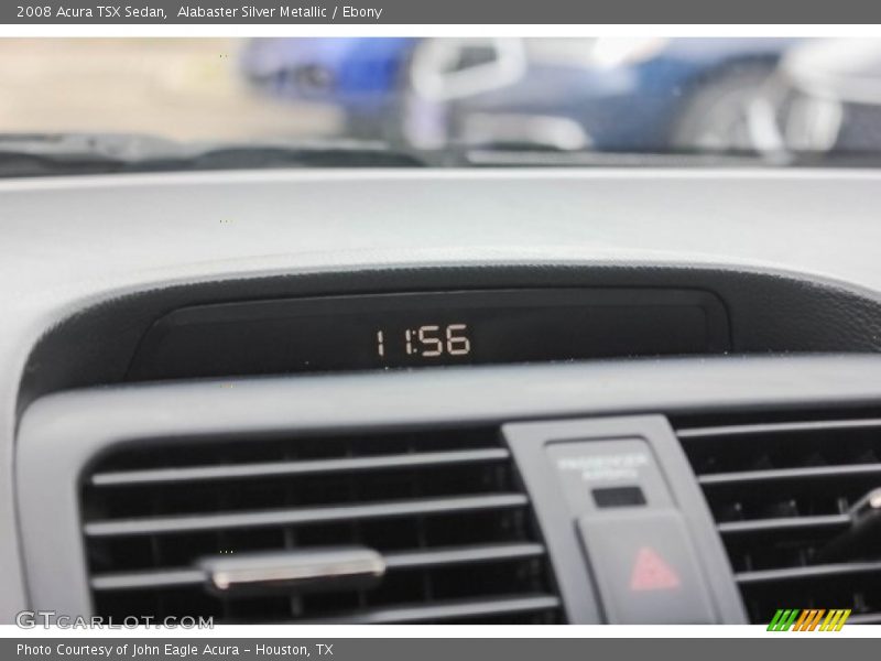 Alabaster Silver Metallic / Ebony 2008 Acura TSX Sedan