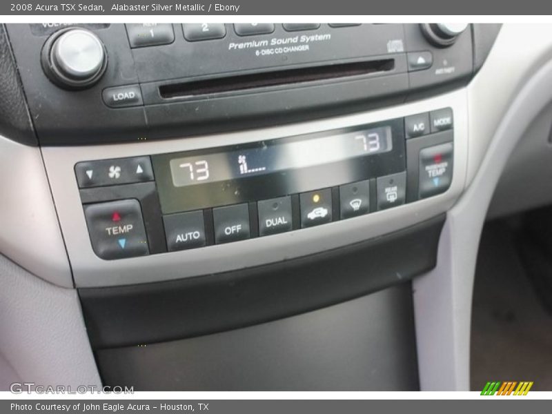 Alabaster Silver Metallic / Ebony 2008 Acura TSX Sedan