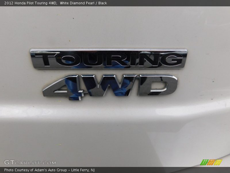 White Diamond Pearl / Black 2012 Honda Pilot Touring 4WD