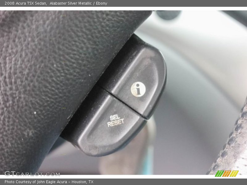 Alabaster Silver Metallic / Ebony 2008 Acura TSX Sedan