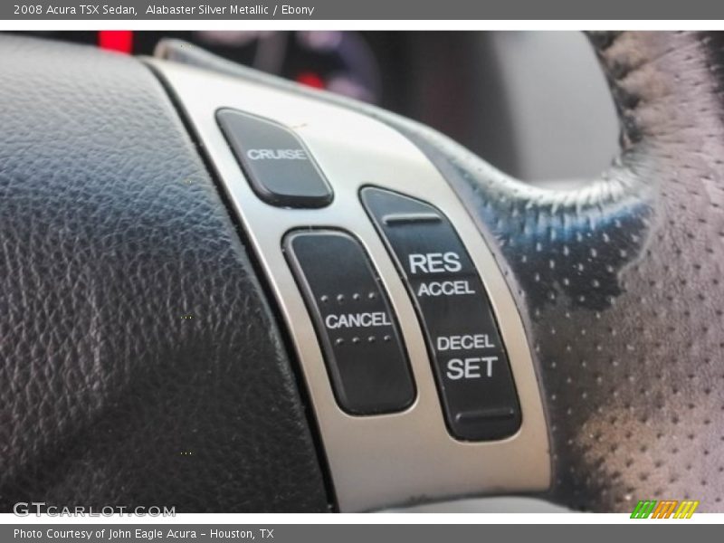 Alabaster Silver Metallic / Ebony 2008 Acura TSX Sedan