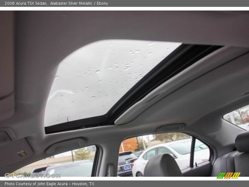 Alabaster Silver Metallic / Ebony 2008 Acura TSX Sedan
