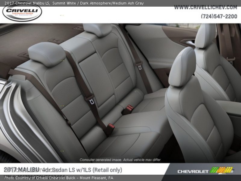 Summit White / Dark Atmosphere/Medium Ash Gray 2017 Chevrolet Malibu LS