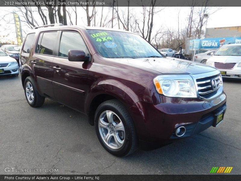 Dark Cherry Pearl II / Black 2012 Honda Pilot EX-L 4WD