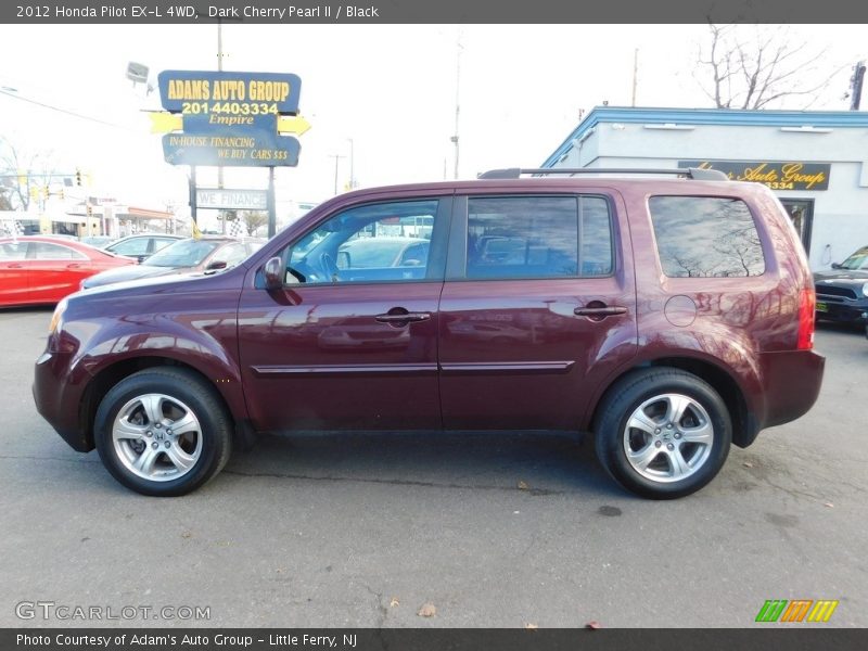 Dark Cherry Pearl II / Black 2012 Honda Pilot EX-L 4WD