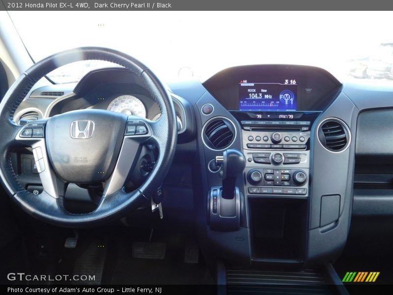 Dark Cherry Pearl II / Black 2012 Honda Pilot EX-L 4WD