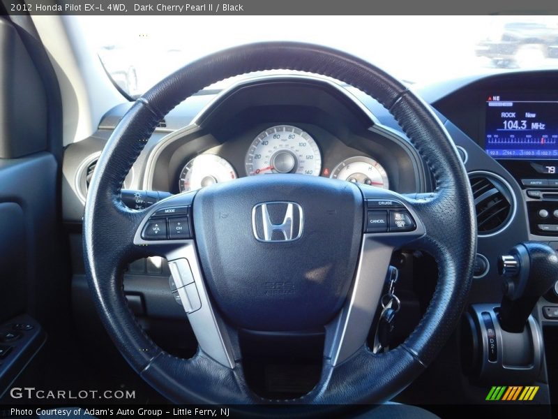 Dark Cherry Pearl II / Black 2012 Honda Pilot EX-L 4WD
