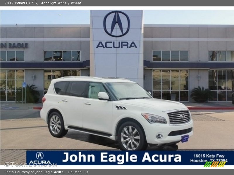 Moonlight White / Wheat 2012 Infiniti QX 56