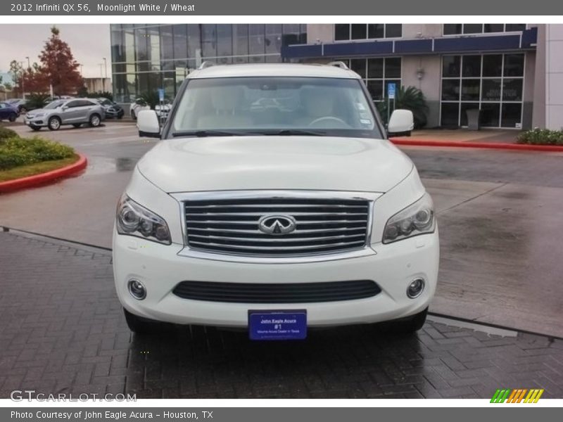 Moonlight White / Wheat 2012 Infiniti QX 56