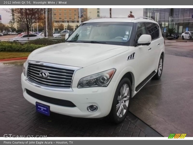 Moonlight White / Wheat 2012 Infiniti QX 56