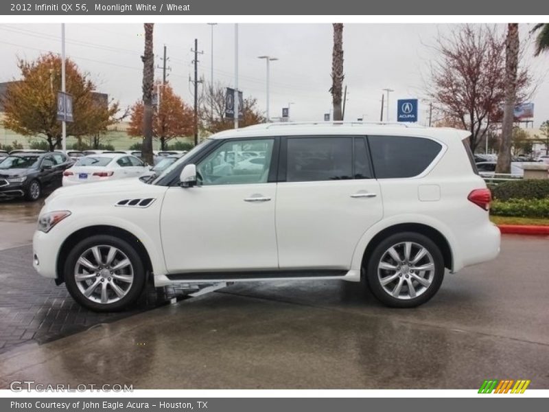 Moonlight White / Wheat 2012 Infiniti QX 56