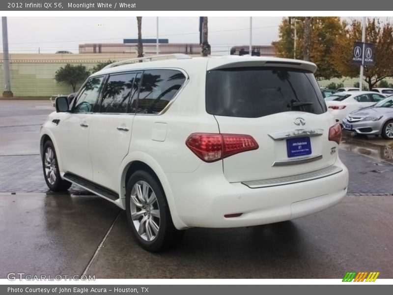 Moonlight White / Wheat 2012 Infiniti QX 56