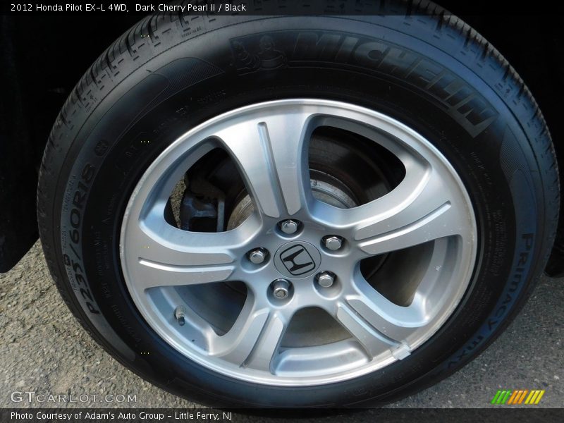 Dark Cherry Pearl II / Black 2012 Honda Pilot EX-L 4WD
