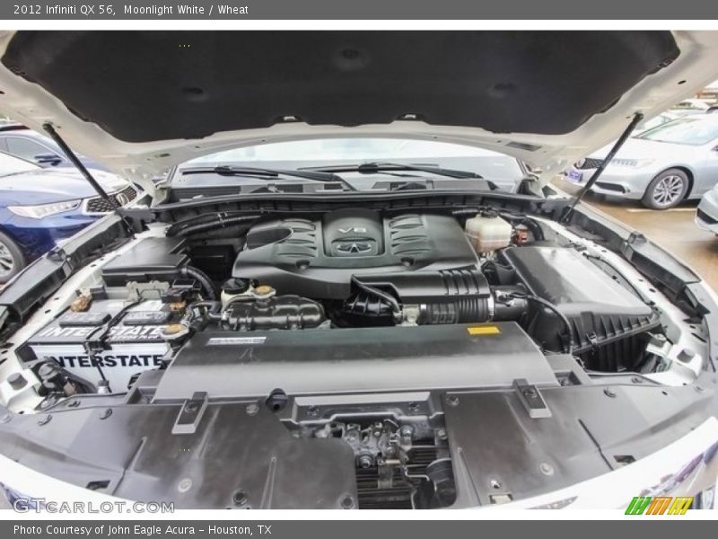 Moonlight White / Wheat 2012 Infiniti QX 56