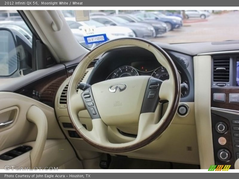 Moonlight White / Wheat 2012 Infiniti QX 56