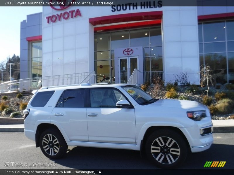 Blizzard White / Sand Beige 2015 Toyota 4Runner Limited 4x4