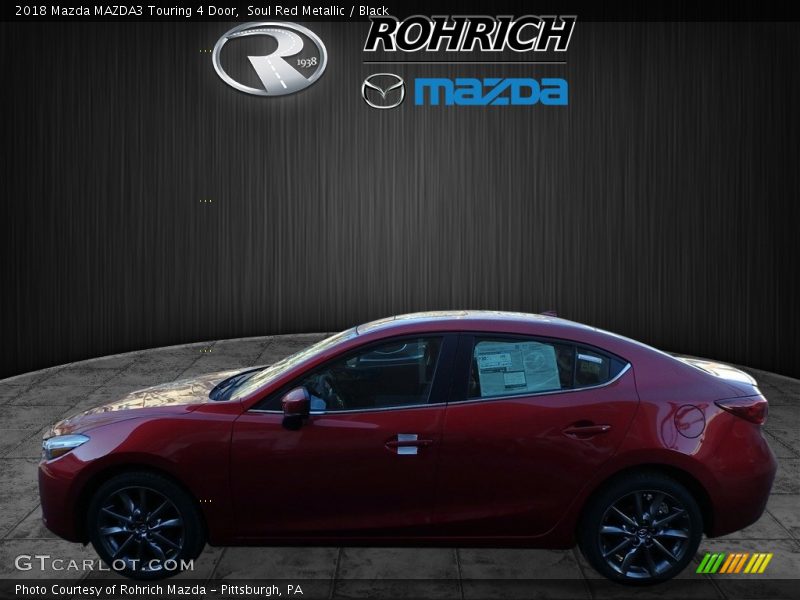 Soul Red Metallic / Black 2018 Mazda MAZDA3 Touring 4 Door