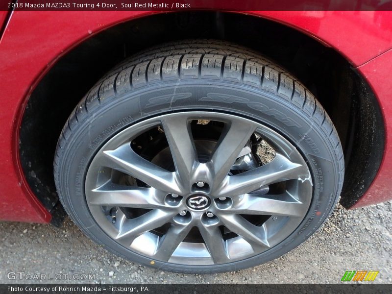 Soul Red Metallic / Black 2018 Mazda MAZDA3 Touring 4 Door