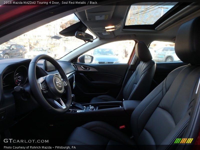 Soul Red Metallic / Black 2018 Mazda MAZDA3 Touring 4 Door