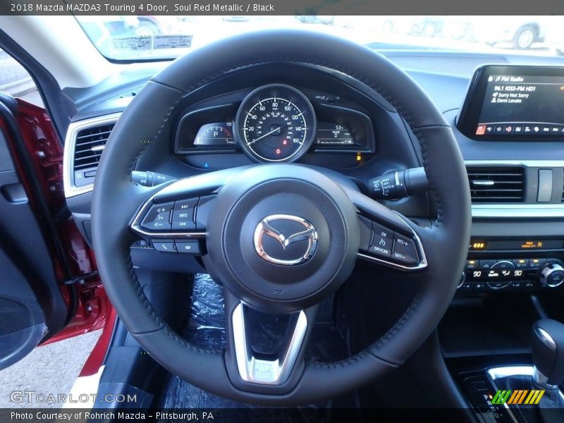 Soul Red Metallic / Black 2018 Mazda MAZDA3 Touring 4 Door