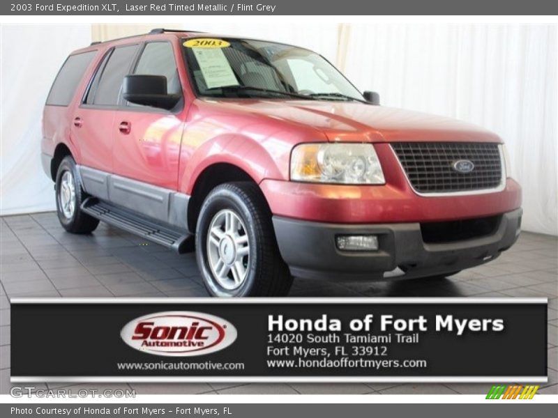 Laser Red Tinted Metallic / Flint Grey 2003 Ford Expedition XLT