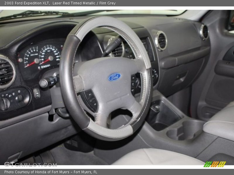 Laser Red Tinted Metallic / Flint Grey 2003 Ford Expedition XLT