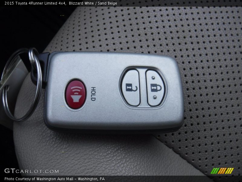 Blizzard White / Sand Beige 2015 Toyota 4Runner Limited 4x4