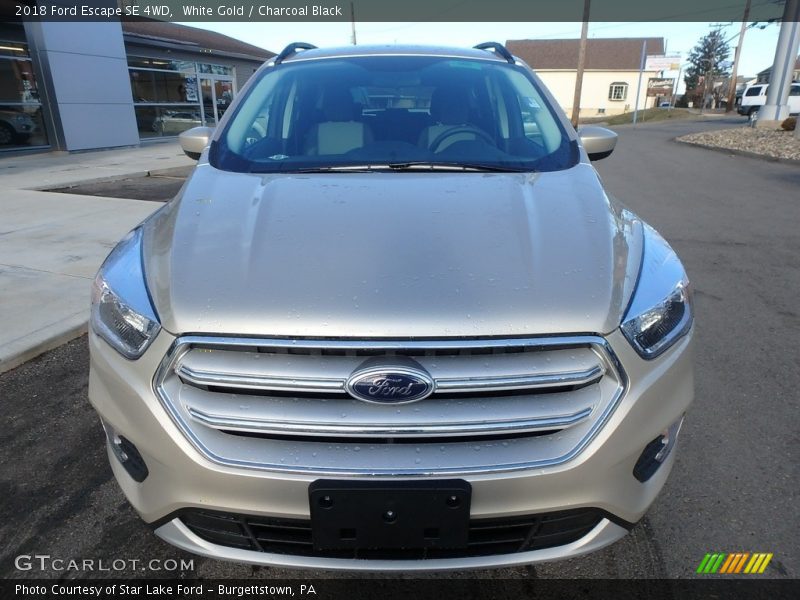White Gold / Charcoal Black 2018 Ford Escape SE 4WD