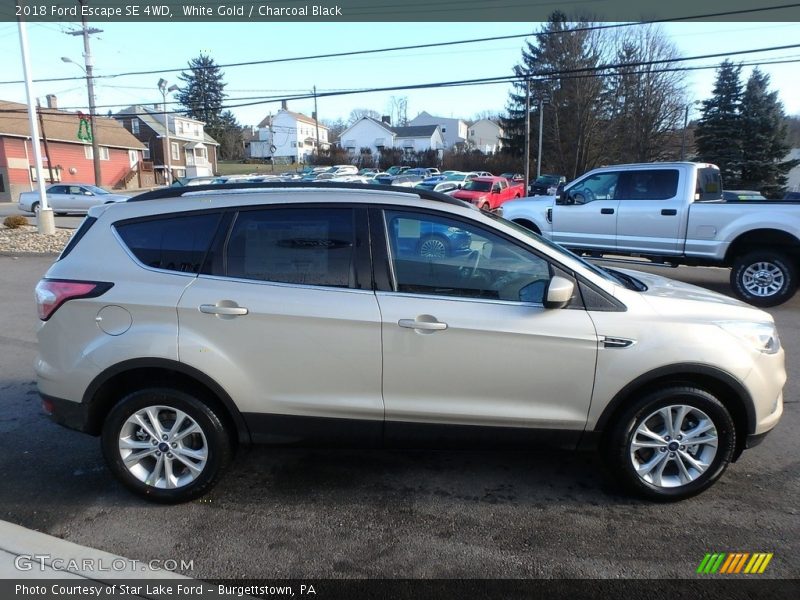 White Gold / Charcoal Black 2018 Ford Escape SE 4WD