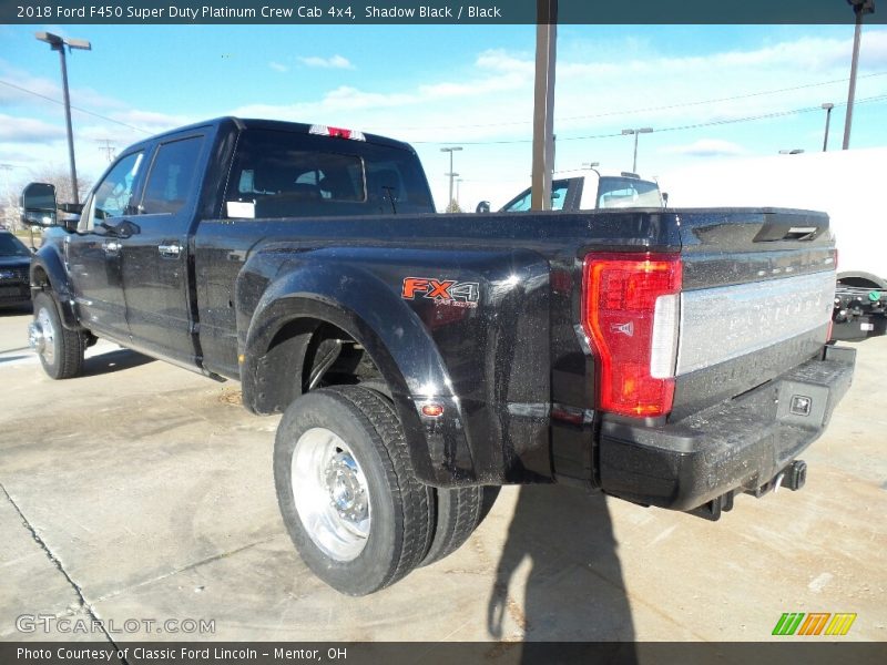 Shadow Black / Black 2018 Ford F450 Super Duty Platinum Crew Cab 4x4