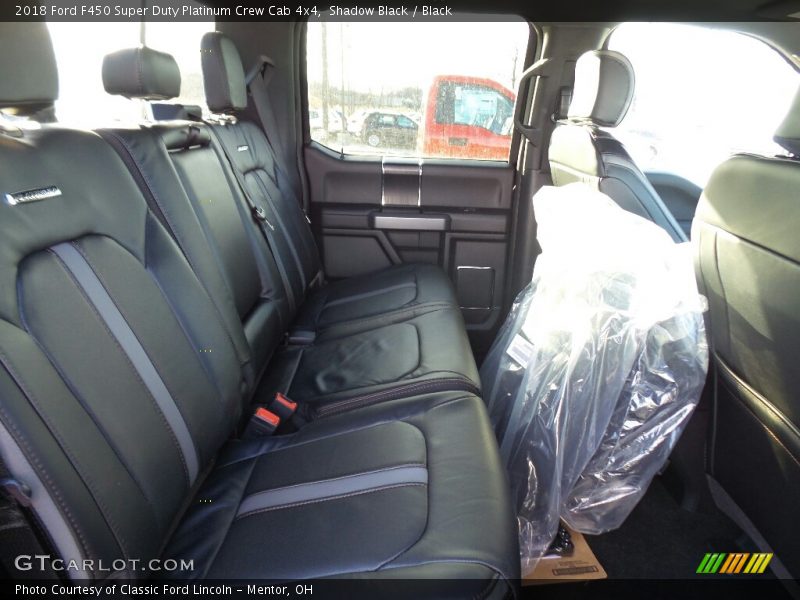 Rear Seat of 2018 F450 Super Duty Platinum Crew Cab 4x4