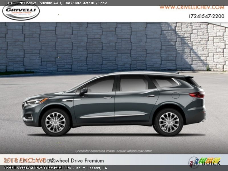 Dark Slate Metallic / Shale 2018 Buick Enclave Premium AWD