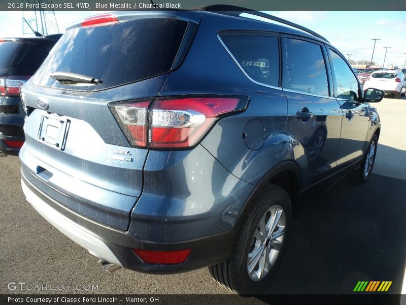 Blue Metallic / Charcoal Black 2018 Ford Escape SEL 4WD