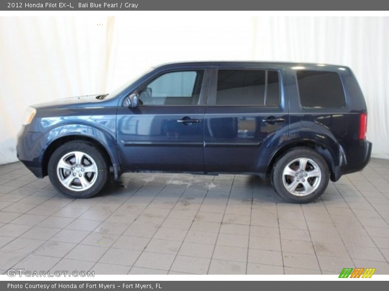 Bali Blue Pearl / Gray 2012 Honda Pilot EX-L