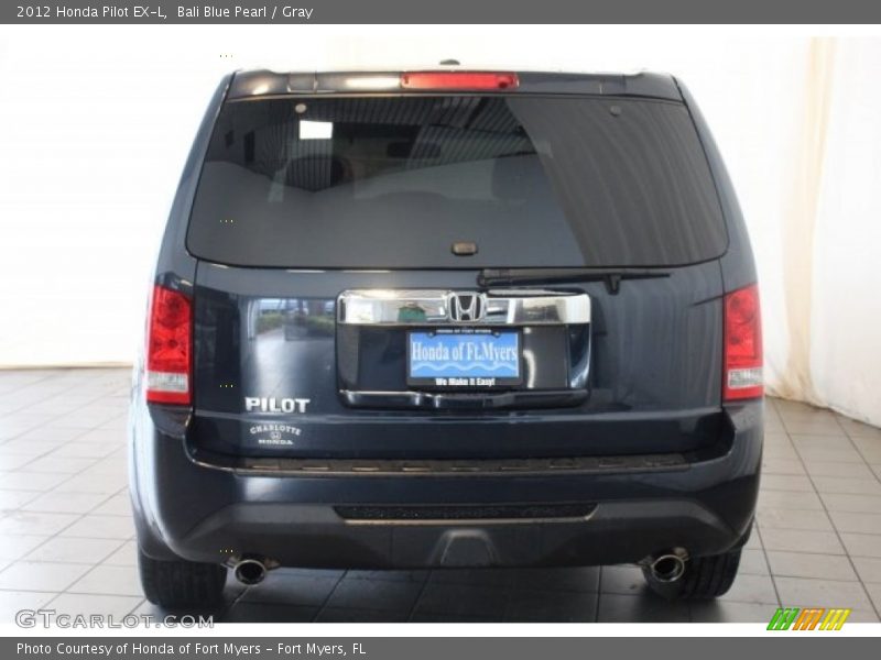 Bali Blue Pearl / Gray 2012 Honda Pilot EX-L
